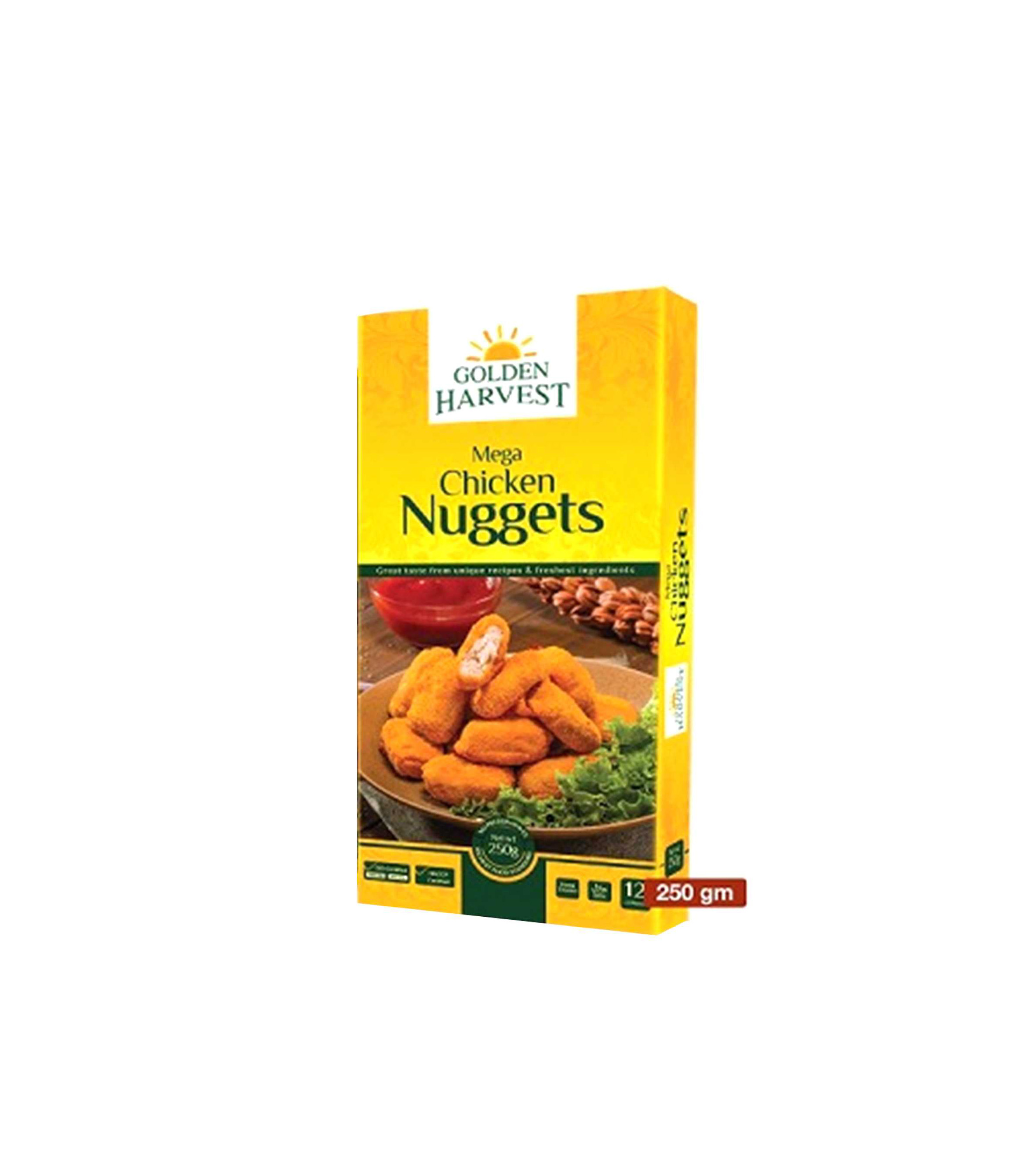 GOLDEN HARVEST CHICKEN NUGGETS 250GM