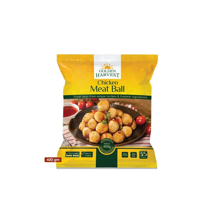 GOLDEN HARVEST CHICKEN MEAT BALL FROZEN FOOD 400GM