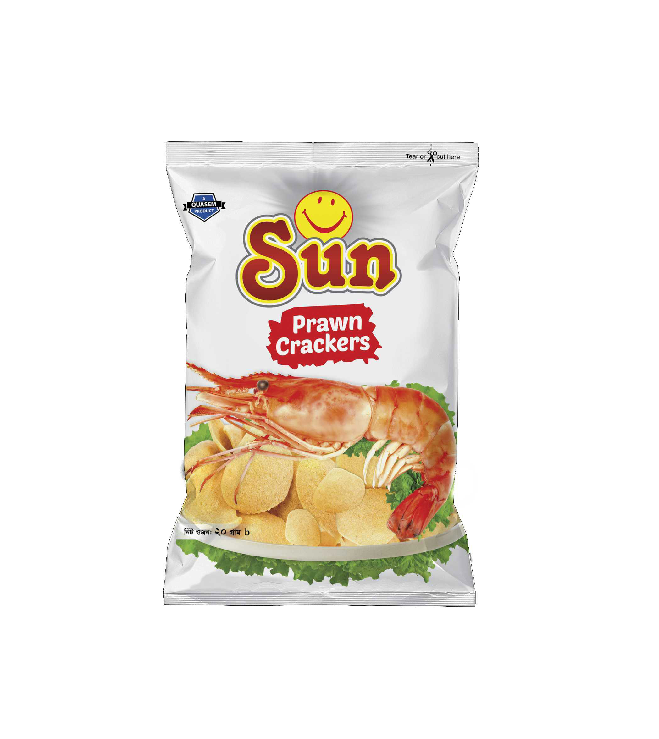 SUN PRAWN CRACKERS CHIPS 20GM
