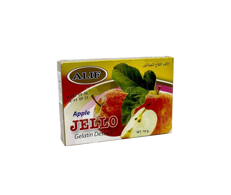 ALIF APPLE GELATIN 70GM