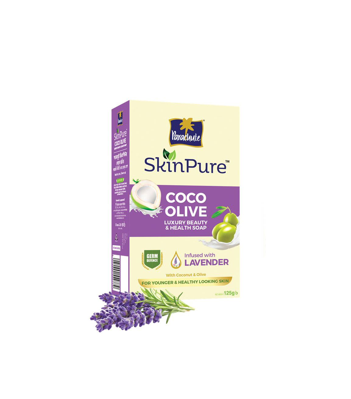 PARACHUTE COCO OLIVE LAVENDER BEAUTY SOAP 125GM