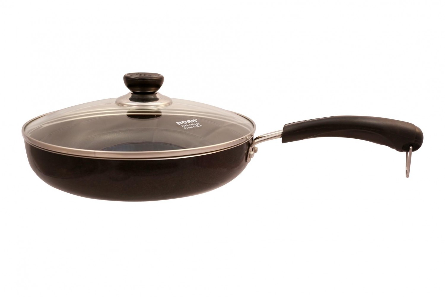 NOAH NON-STICK WITH GLASS LID FRY PAN 28.5CM