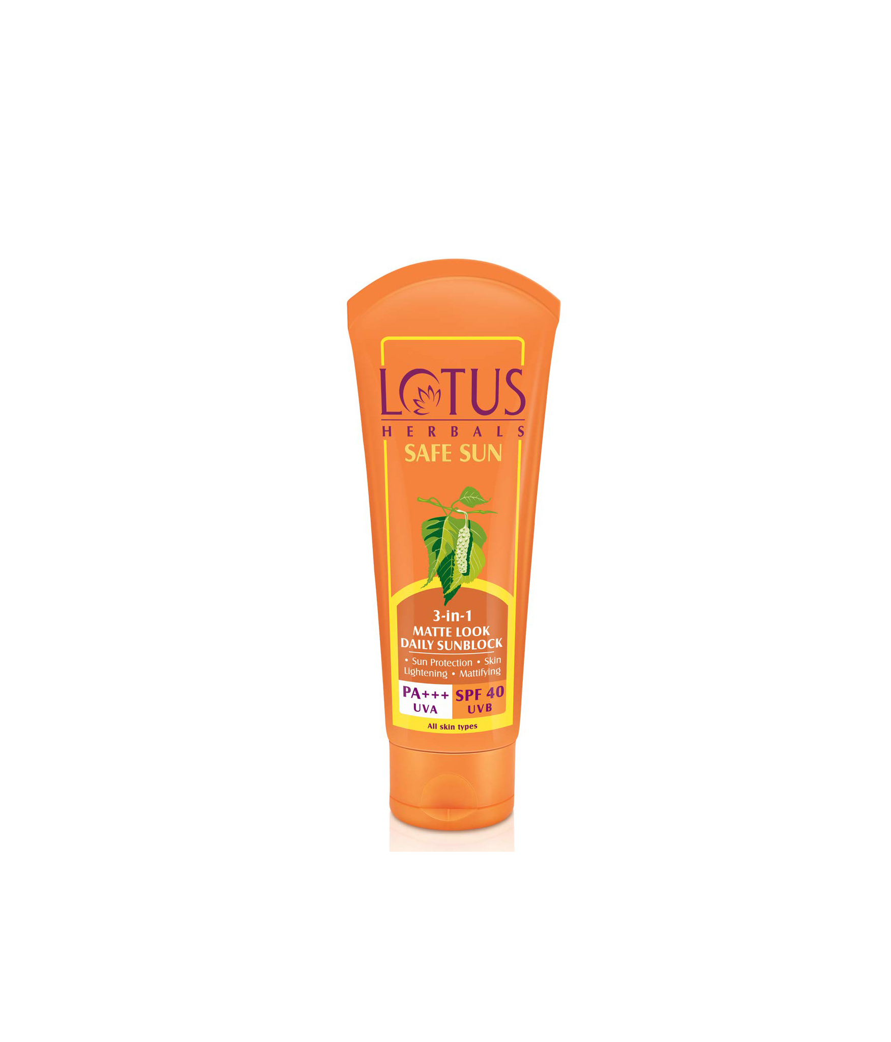 LOTUS 3 IN 1 SPF-40 SUN BLOCK LOTION 100GM