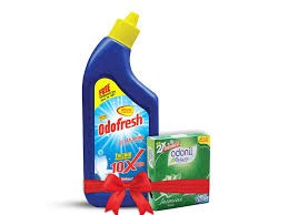BAY 1 ODO FRESH LIQUID TOILET CLEANER 500ML GET 1 ODONIL AIR FRESHNER 48GM FREE