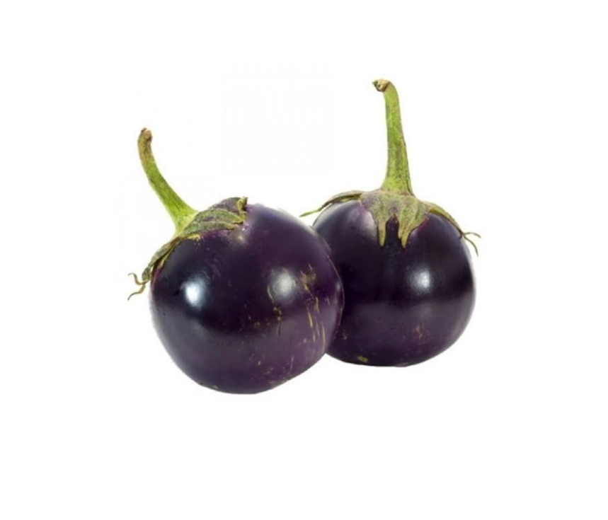 ROUND BRINJAL 1KG (TAL BEGUN)