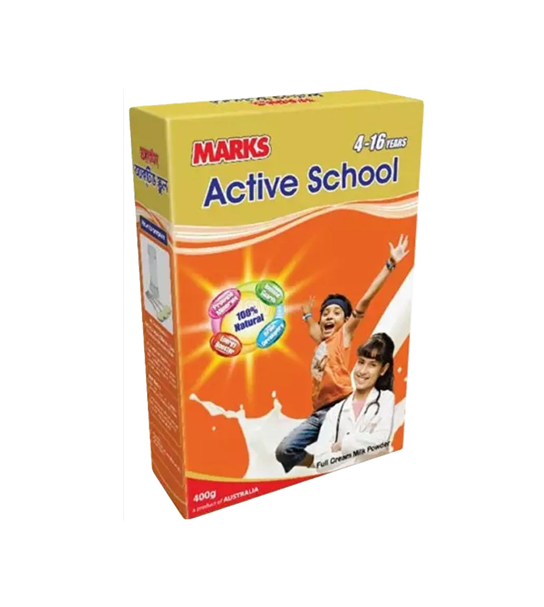 MARKS ACTIVE SCHOOL POWDER MILK 400GM