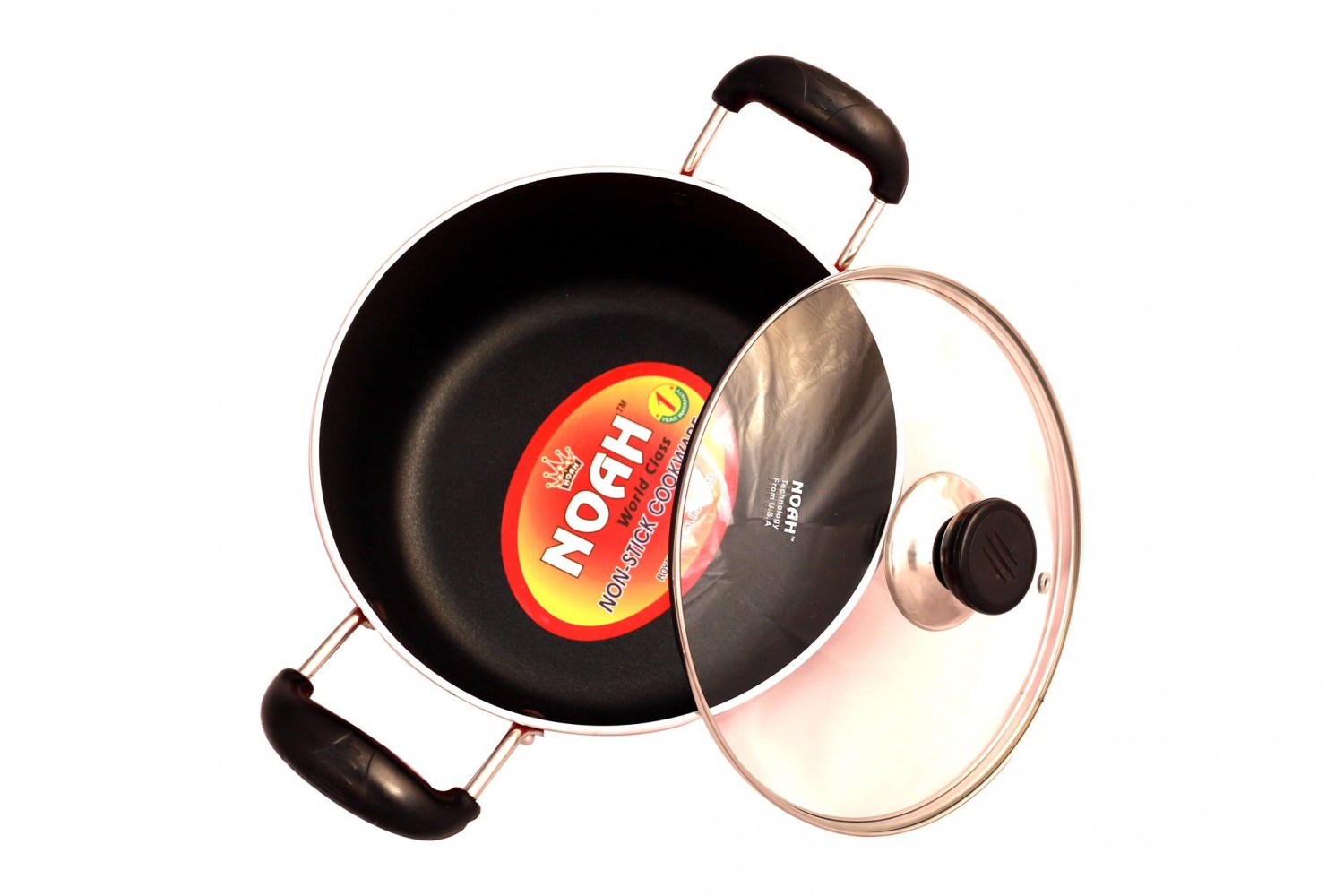 NOAH KARAI 24.5 NON STICK WITHGLASS LID