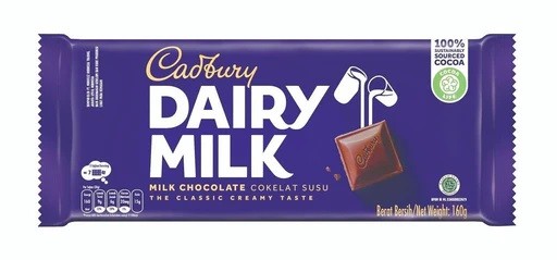 CADBURY DAIRY MILK CHOCOLATE 160GM