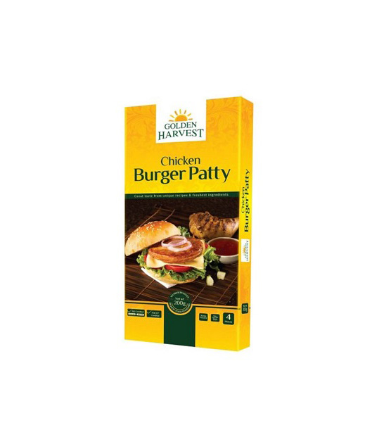 GOLDEN HARVEST BEEF BURGER FROZEN FOOD 200GM
