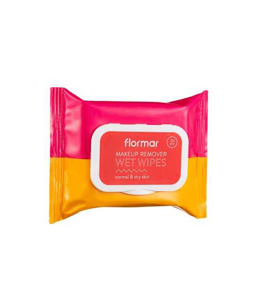 FLORMAR MAKEUP WET WIPES 20PCS