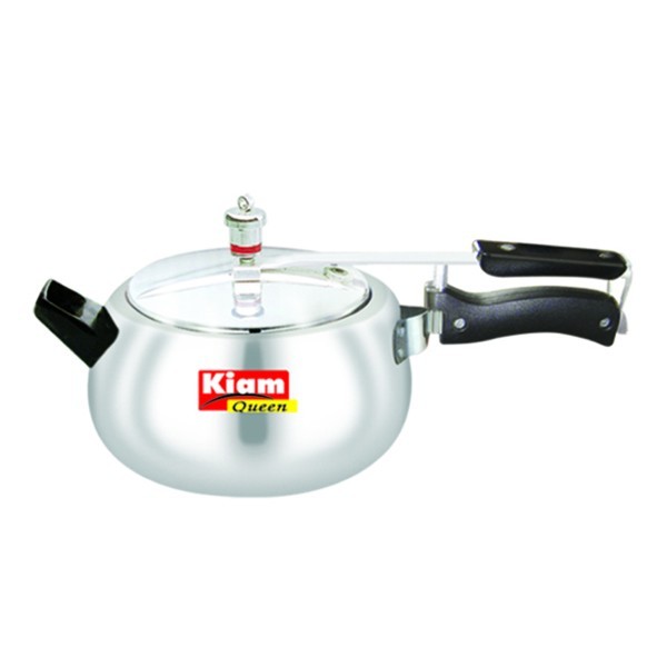 KIAM QUEEN WHITE PRESSURE COOKER 2.5LTR