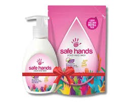 SAFE HAND WASH 200ML AND LIQUID HAND WASH REFILLK 180ML PACK FREE